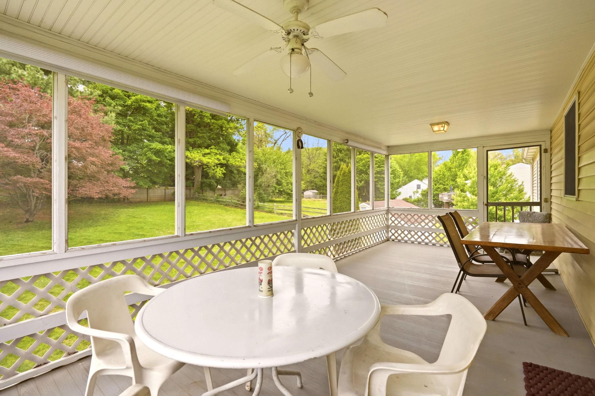 222 Coldstream Road Phoenixville, PA 19460 - Photo 40 of 50 Serene screened porch with views of the backyard.