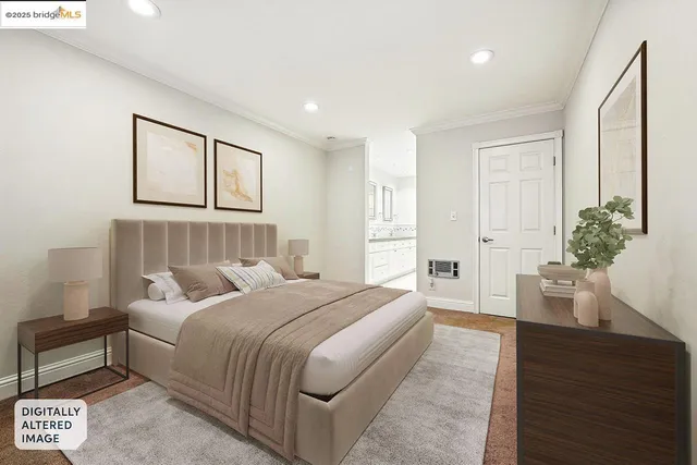 a spacious bathroom with a granite countertop sink and a mirror