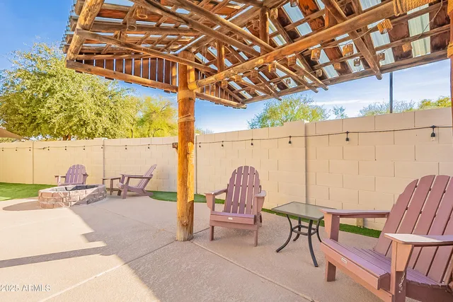 a view of a park with a slide