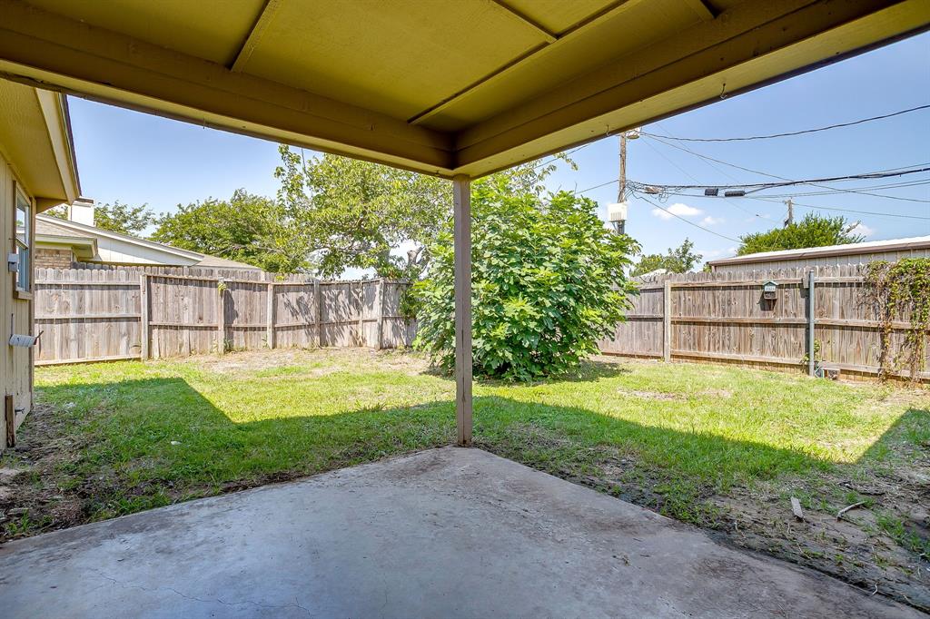1203 North Nolan River Road, Unit A Cleburne, TX 76033 - Photo 18 of 20 a view of a porch with a backyard