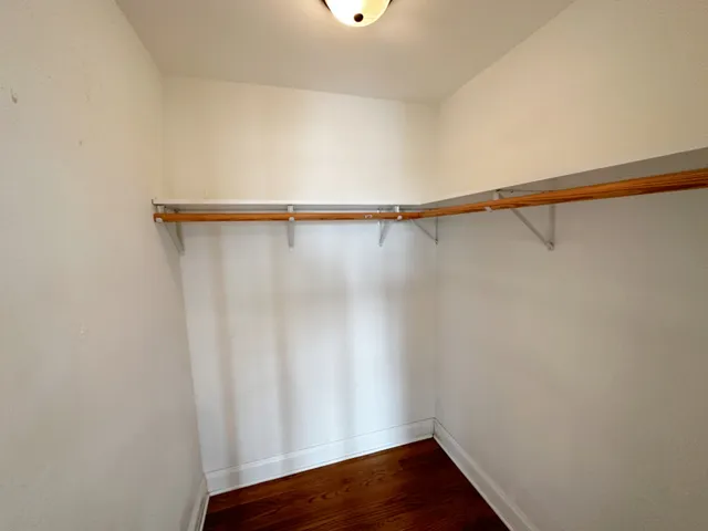 a close view of closet