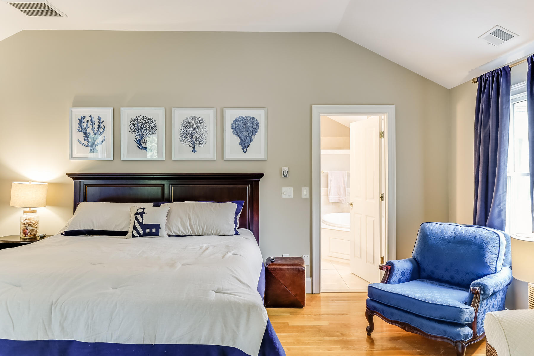 51 Meadow Farm Road Centerville, MA 02632 - Photo 23 of 45 a bedroom with a bed and couch