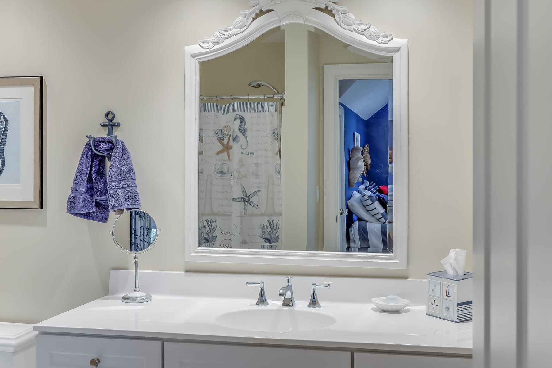 51 Meadow Farm Road Centerville, MA 02632 - Photo 26 of 45 a bathroom with a sink and a mirror