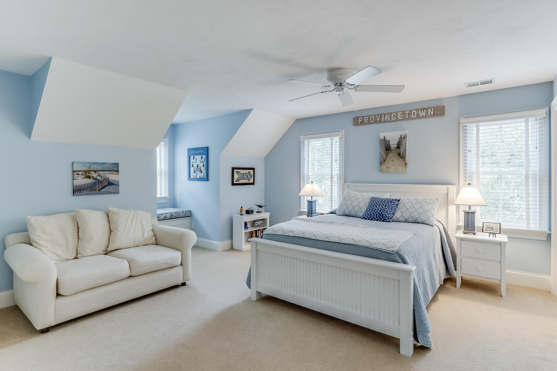 51 Meadow Farm Road Centerville, MA 02632 - Photo 27 of 45 a spacious bedroom with a bed couch and window