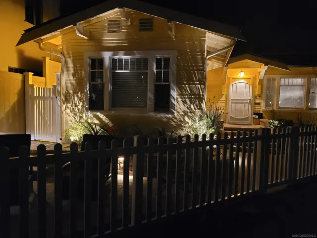 a front view of a house