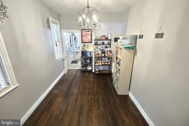 a view of a house with wooden floor