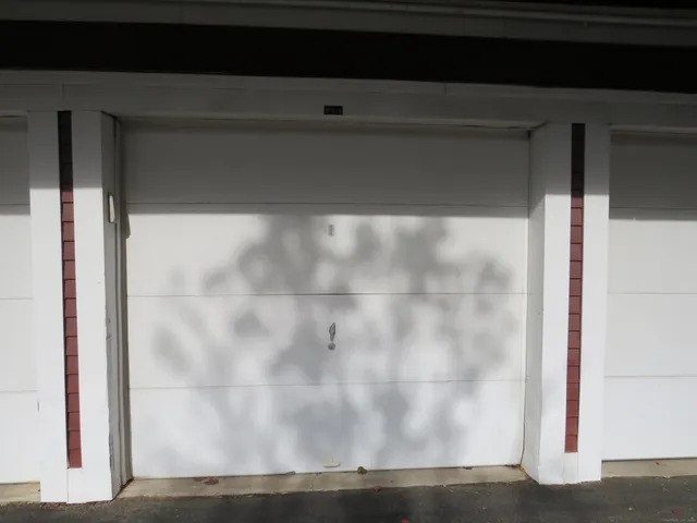 a view of a glass door