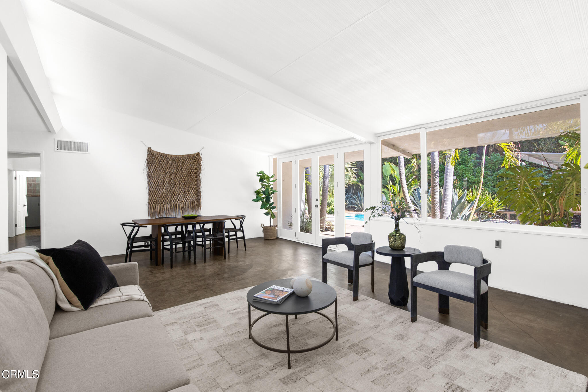 2800 Highview Avenue Altadena, CA 91001 - Photo 15 of 41 a living room with furniture potted plant and large windows