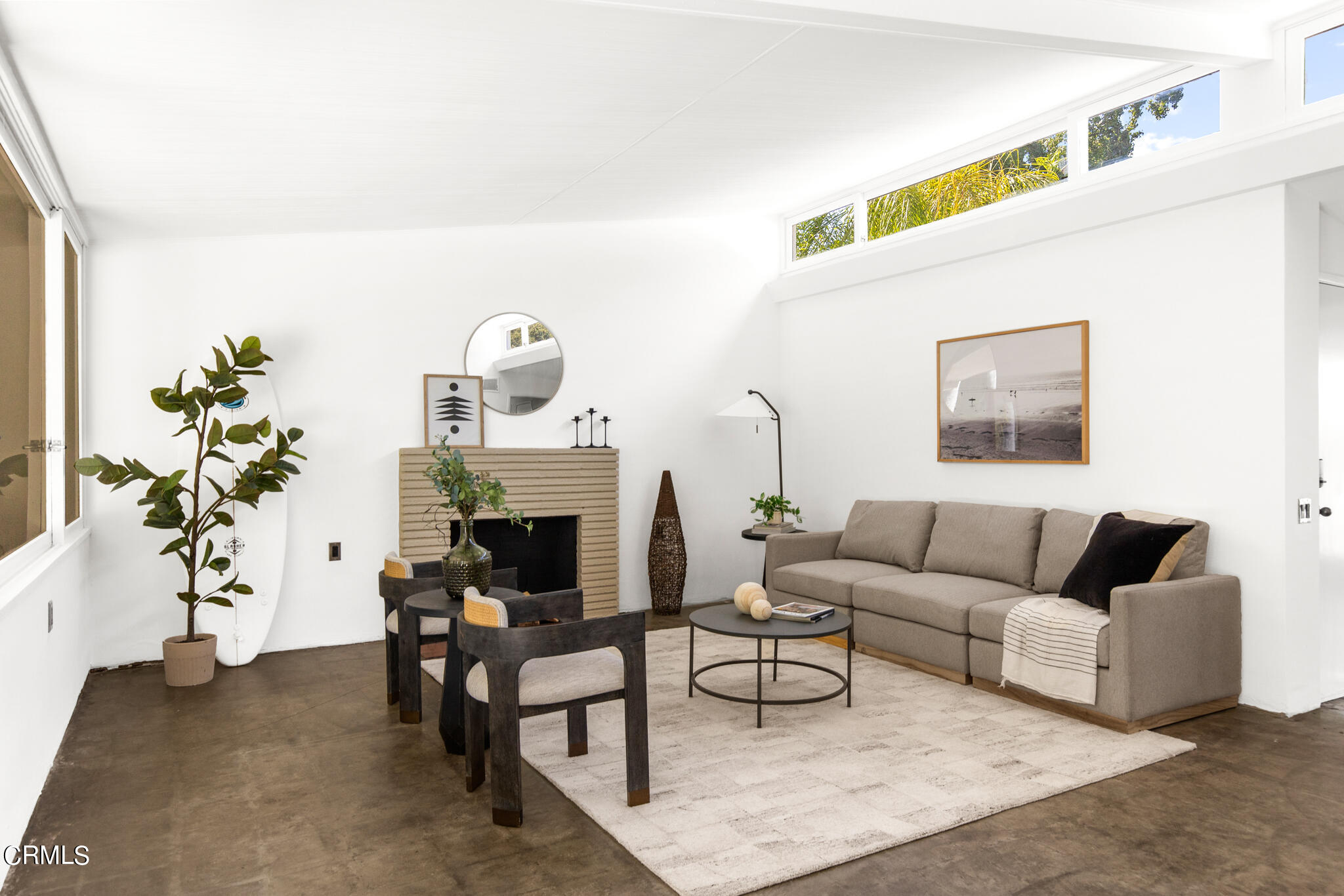 2800 Highview Avenue Altadena, CA 91001 - Photo 18 of 41 a living room with furniture and a fireplace