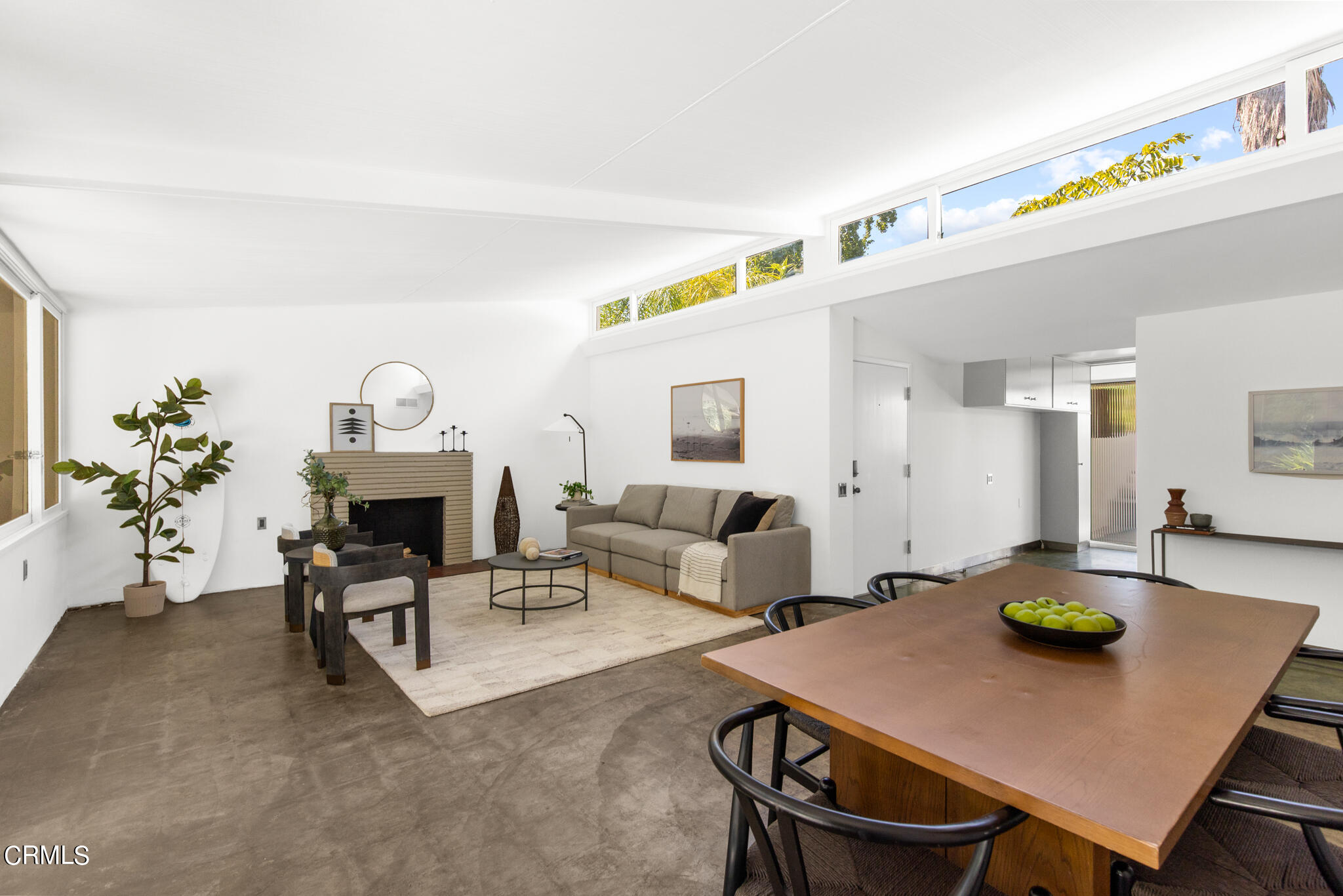2800 Highview Avenue Altadena, CA 91001 - Photo 19 of 41 a living room with furniture and a fireplace