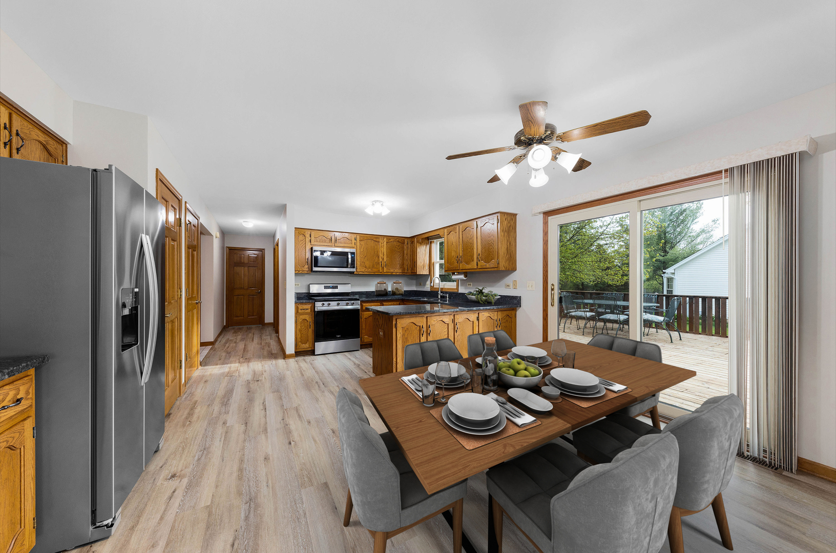 1751 Mundelein Road Naperville, IL 60565 - Photo 13 of 37 a view of a dining room with furniture window and outside view