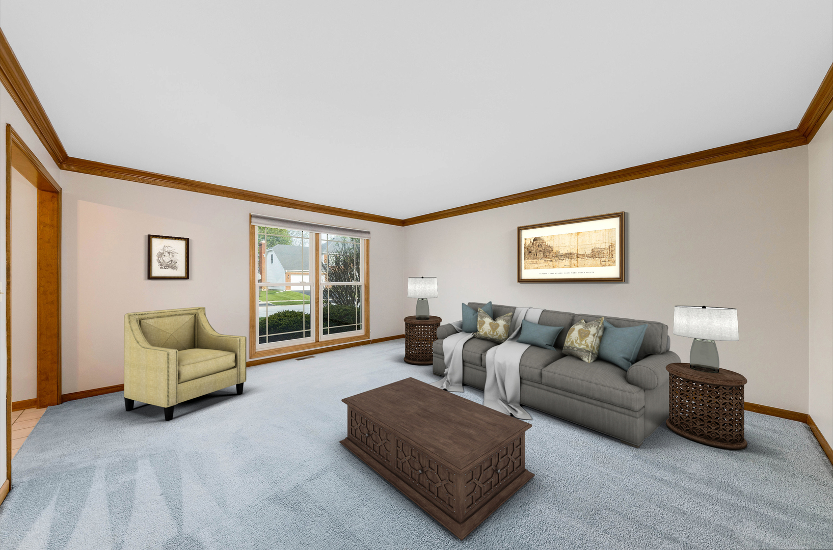 1751 Mundelein Road Naperville, IL 60565 - Photo 5 of 37 a living room with furniture and a window
