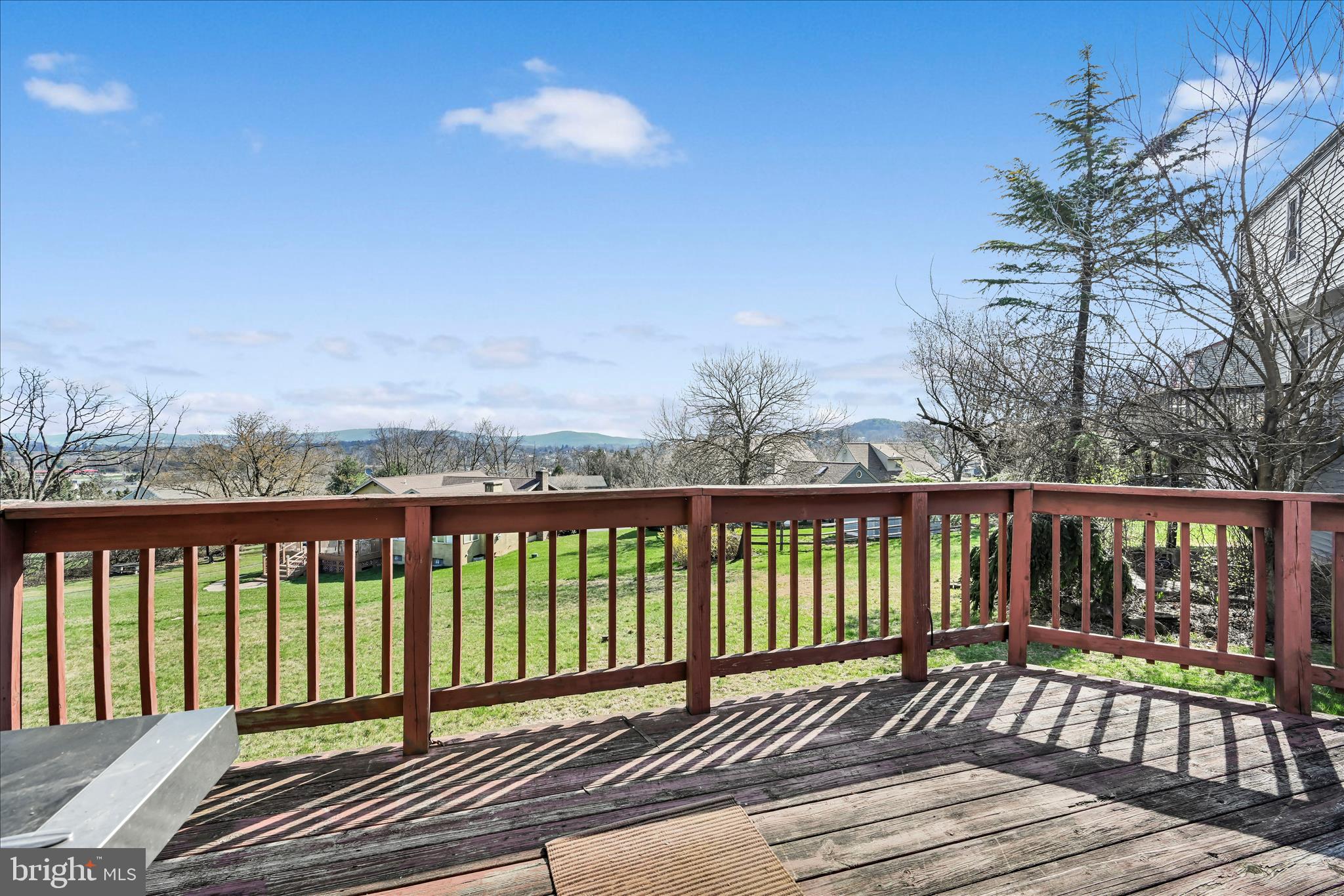 205 Pembroke Drive Reading, PA 19607 - Photo 34 of 40 a view of a roof deck with wooden floor and fence