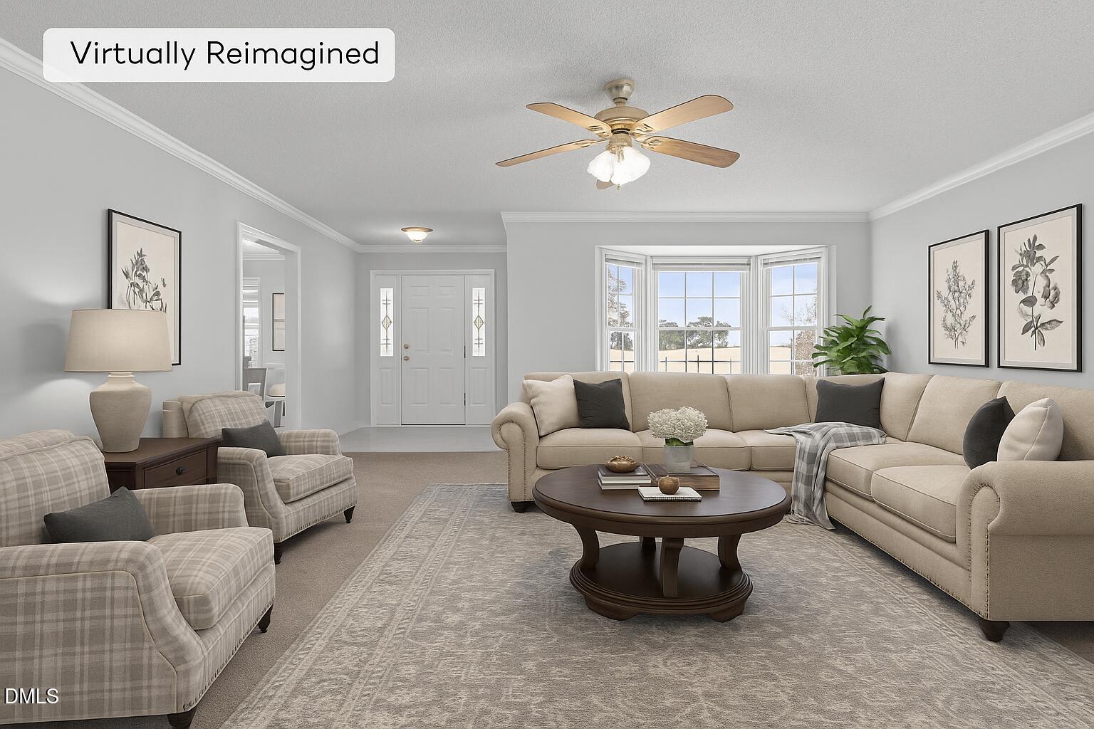 46 Budd Godwin Lane Dunn, NC 28334 - Photo 3 of 33 a living room with furniture and a large window