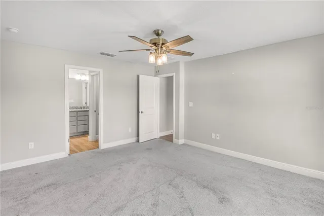 a view of an empty room