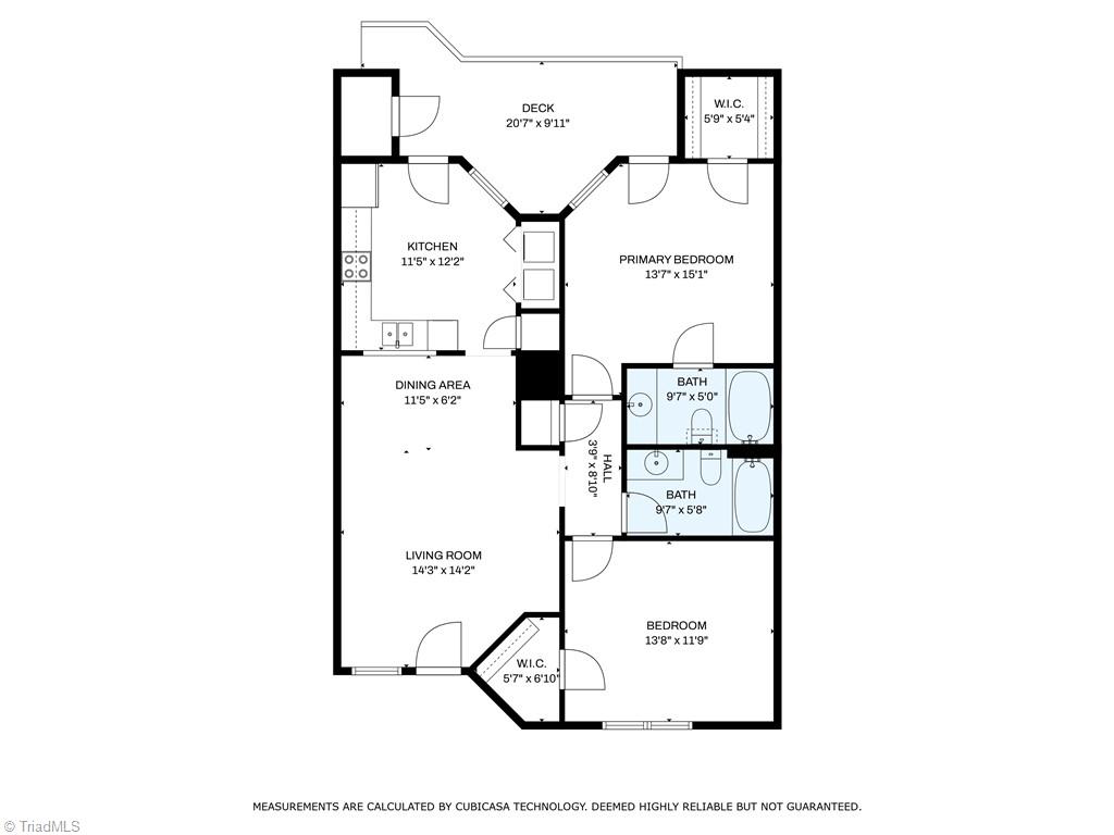 2640 Ingleside Drive, Unit 2D High Point, NC 27265 - Photo 27 of 27 2640 Ingleside Drive #2D - Floor Plan