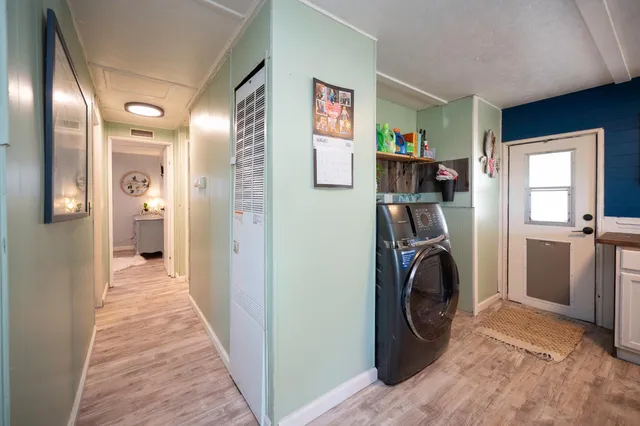 a very nice looking room with a large window