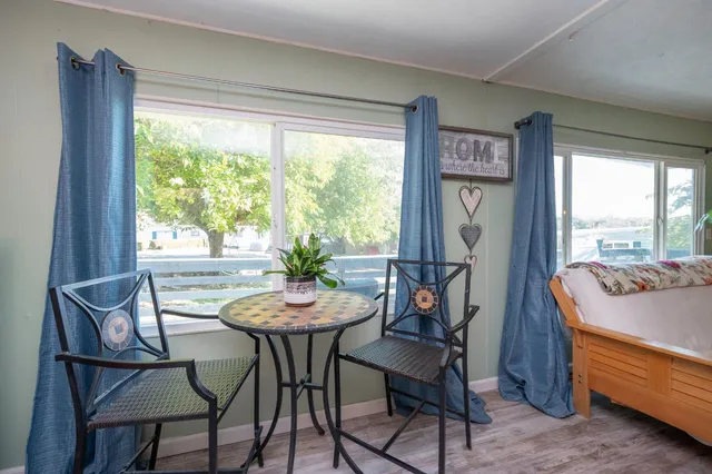 a view of a street from a balcony