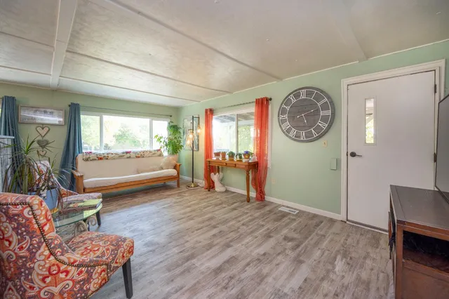 a outdoor space with furniture