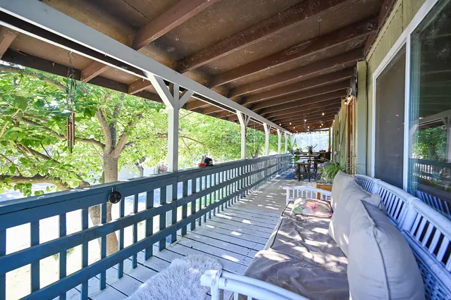 a view of a park with tree s