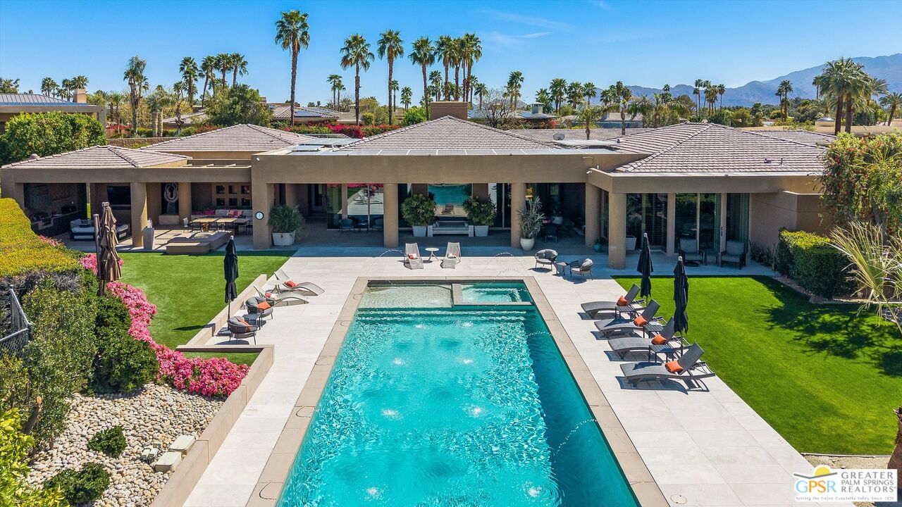 4 Big Sioux Road Rancho Mirage, CA 92270 - Photo 19 of 75 a view of house with garden and patio