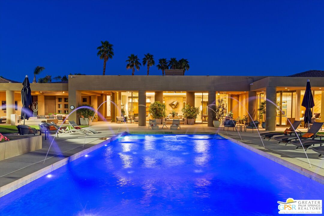 4 Big Sioux Road Rancho Mirage, CA 92270 - Photo 69 of 75 a view of swimming pool with outdoor seating