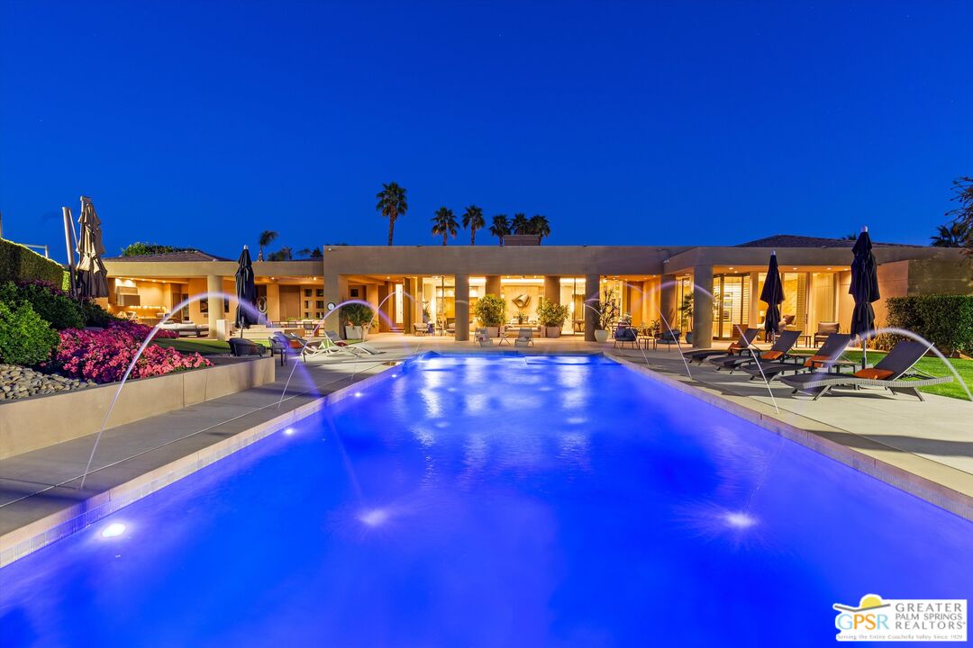 4 Big Sioux Road Rancho Mirage, CA 92270 - Photo 7 of 75 a view of swimming pool with outdoor seating