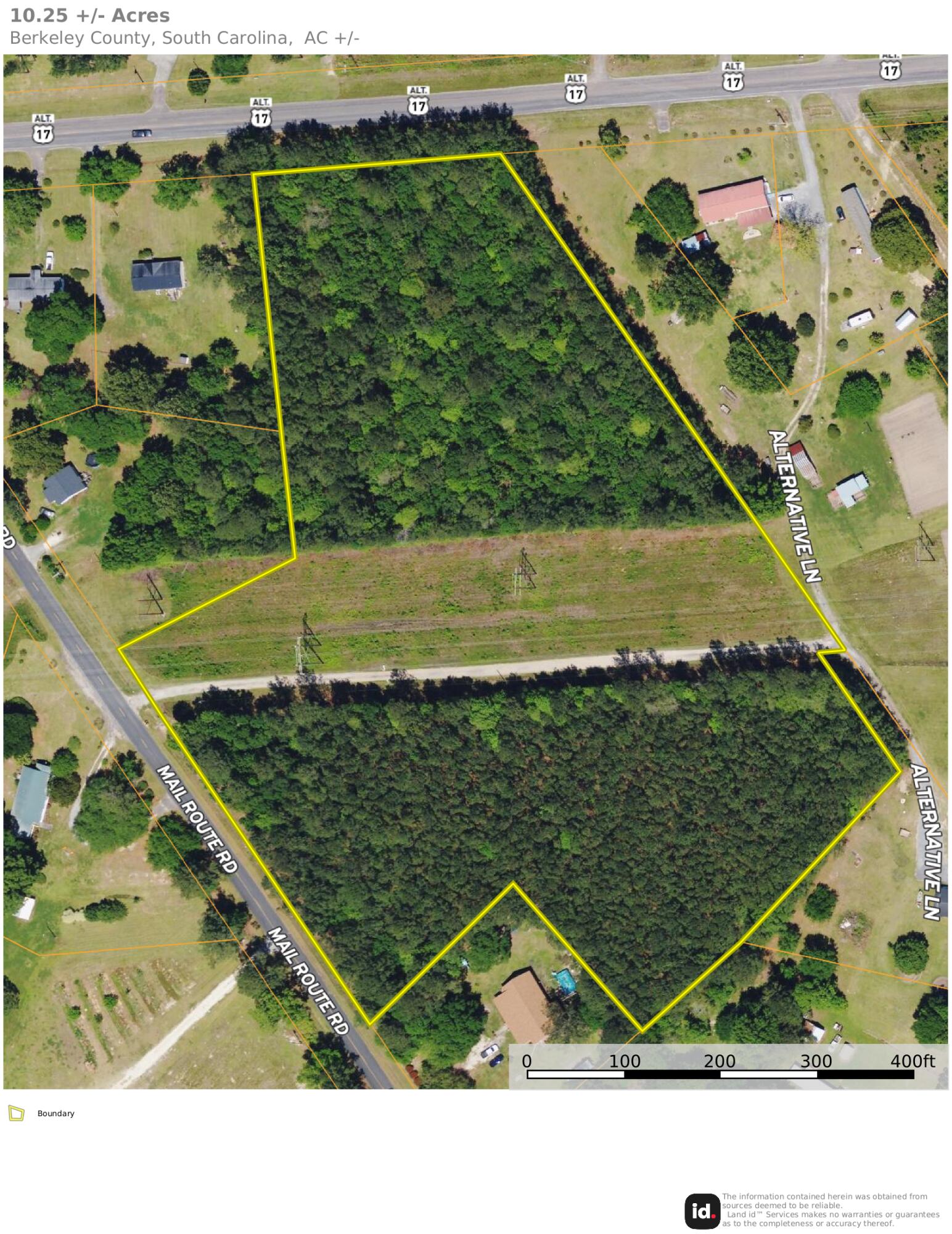 0 Mail Rte Road Bonneau, SC 29431 - Photo 2 of 8 Approximate Boundary