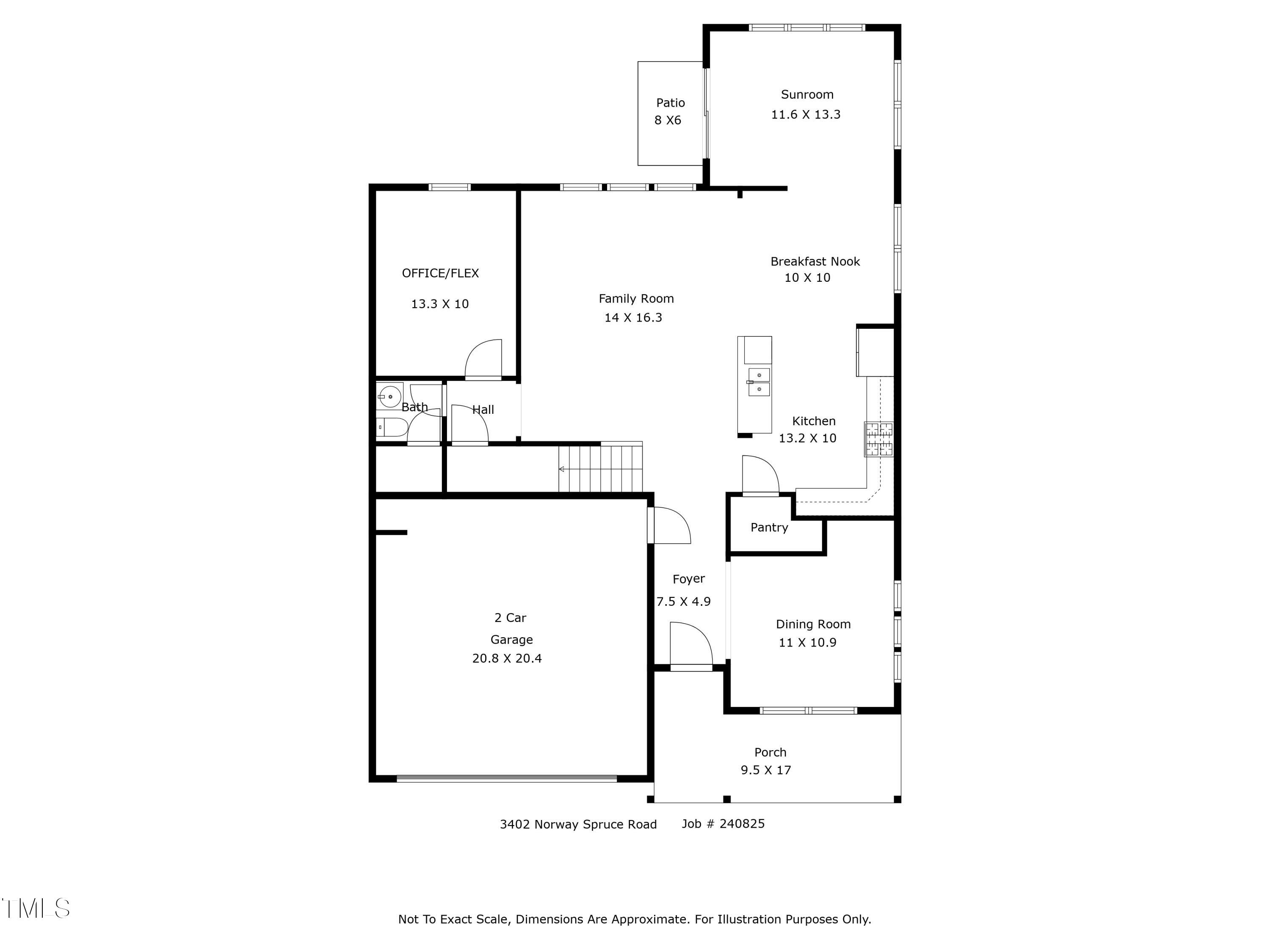 3402 Norway Spruce Road Raleigh, NC 27616 - Photo 36 of 46 1st_floor_3402_norway_spruce floor plam