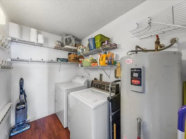 a outdoor space with pool and furniture