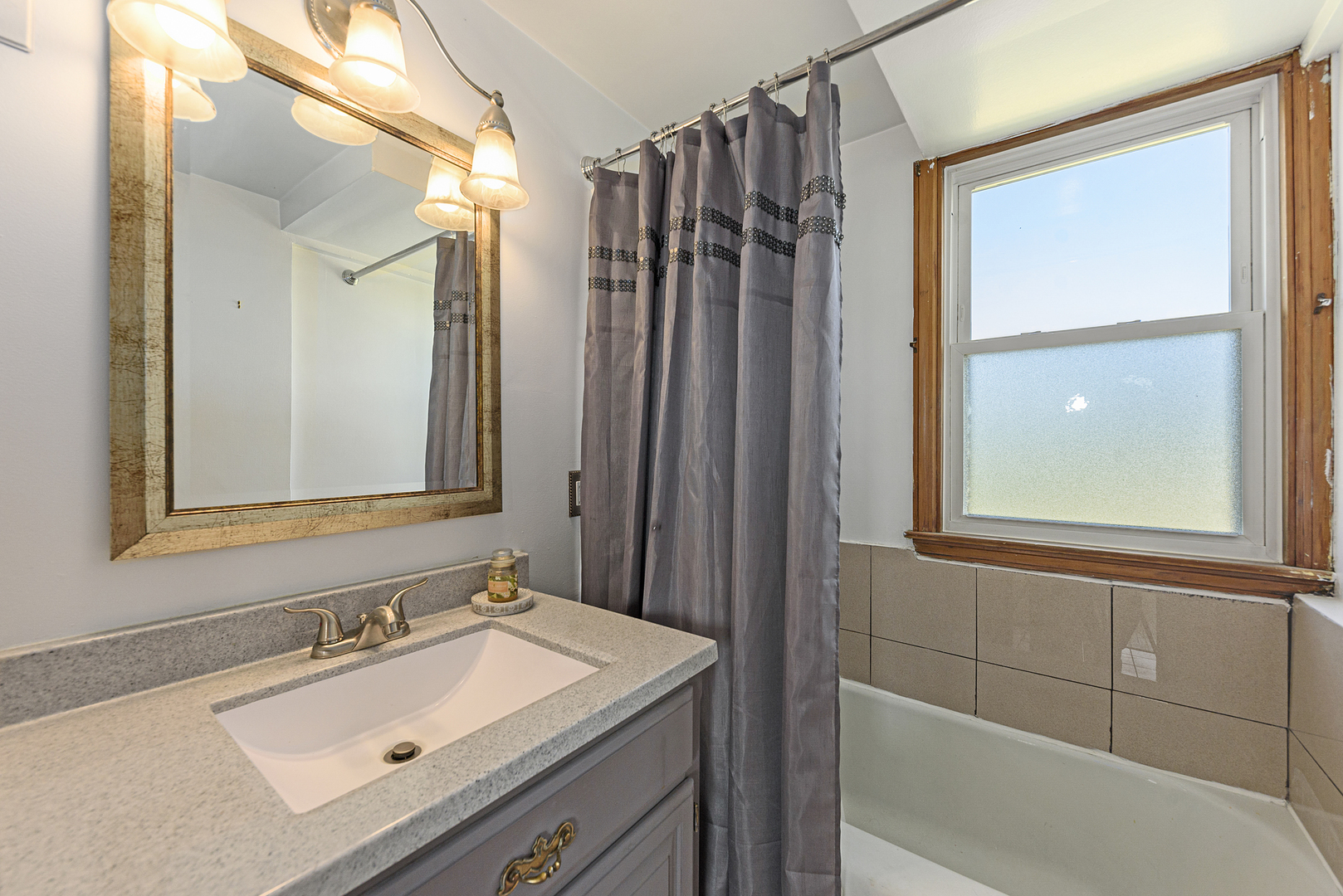 8N680 Percy Road Maple Park, IL 60151 - Photo 14 of 30 a bathroom with a sink and a mirror