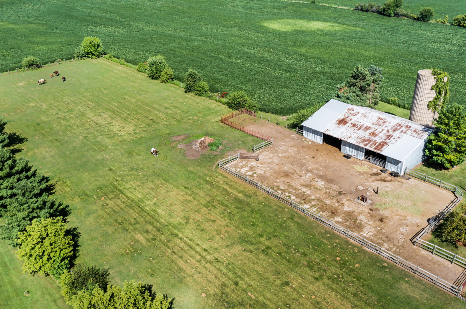 8N680 Percy Road Maple Park, IL 60151 - Photo 24 of 30 an aerial view of a house with a yard
