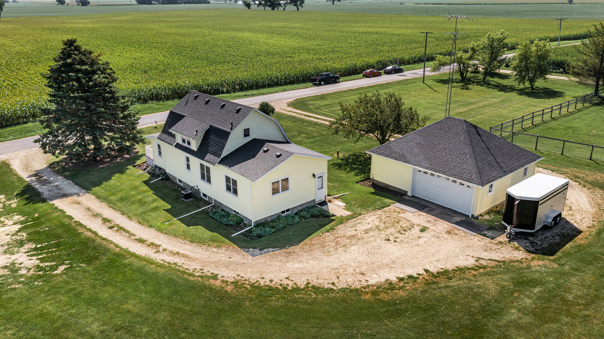8N680 Percy Road Maple Park, IL 60151 - Photo 27 of 30 an aerial view of a house with a garden