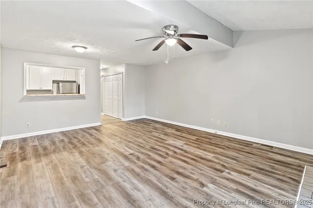 a view of an entryway with a fireplace