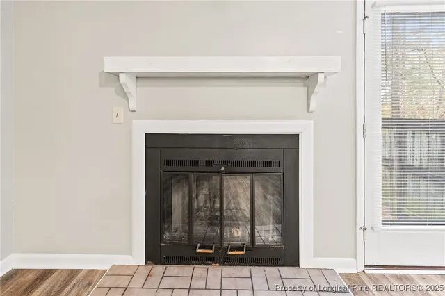 a view of kitchen with wooden floor