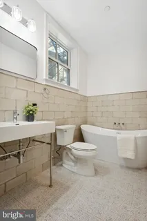 a bathroom with a toilet a sink and a bathtub