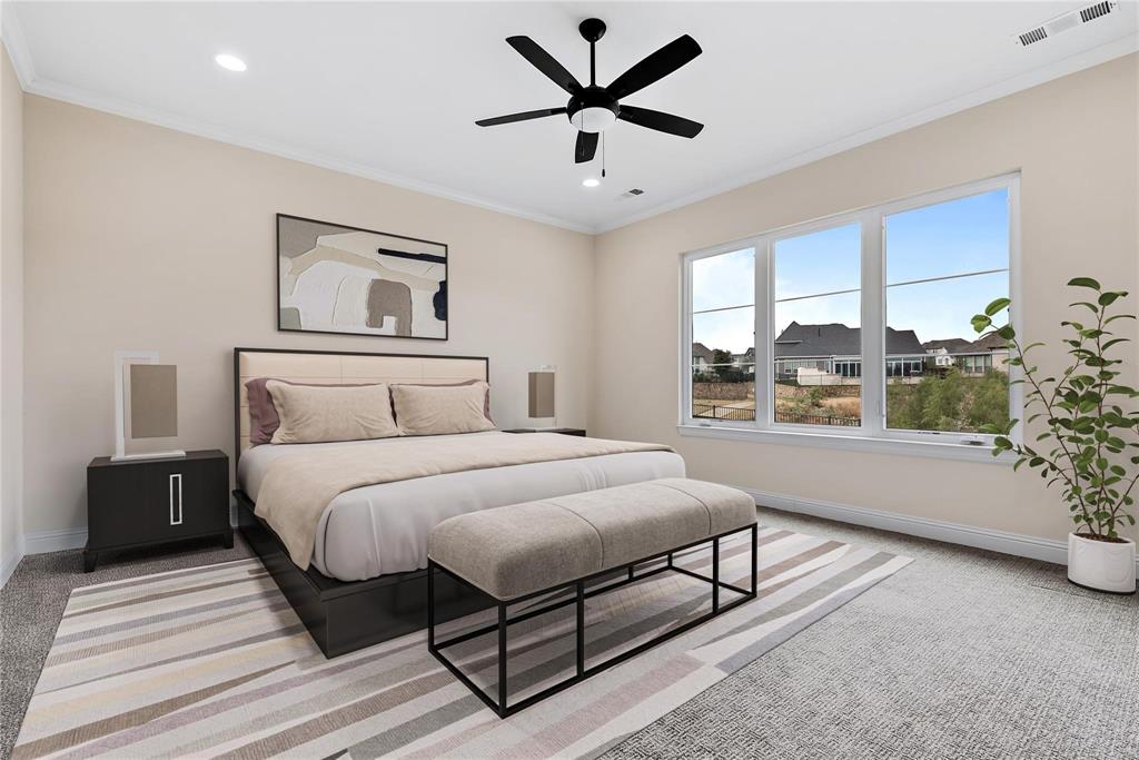 1920 Shumard Way Fort Worth, TX 76008 - Photo 16 of 40 a bedroom with a large bed and a window