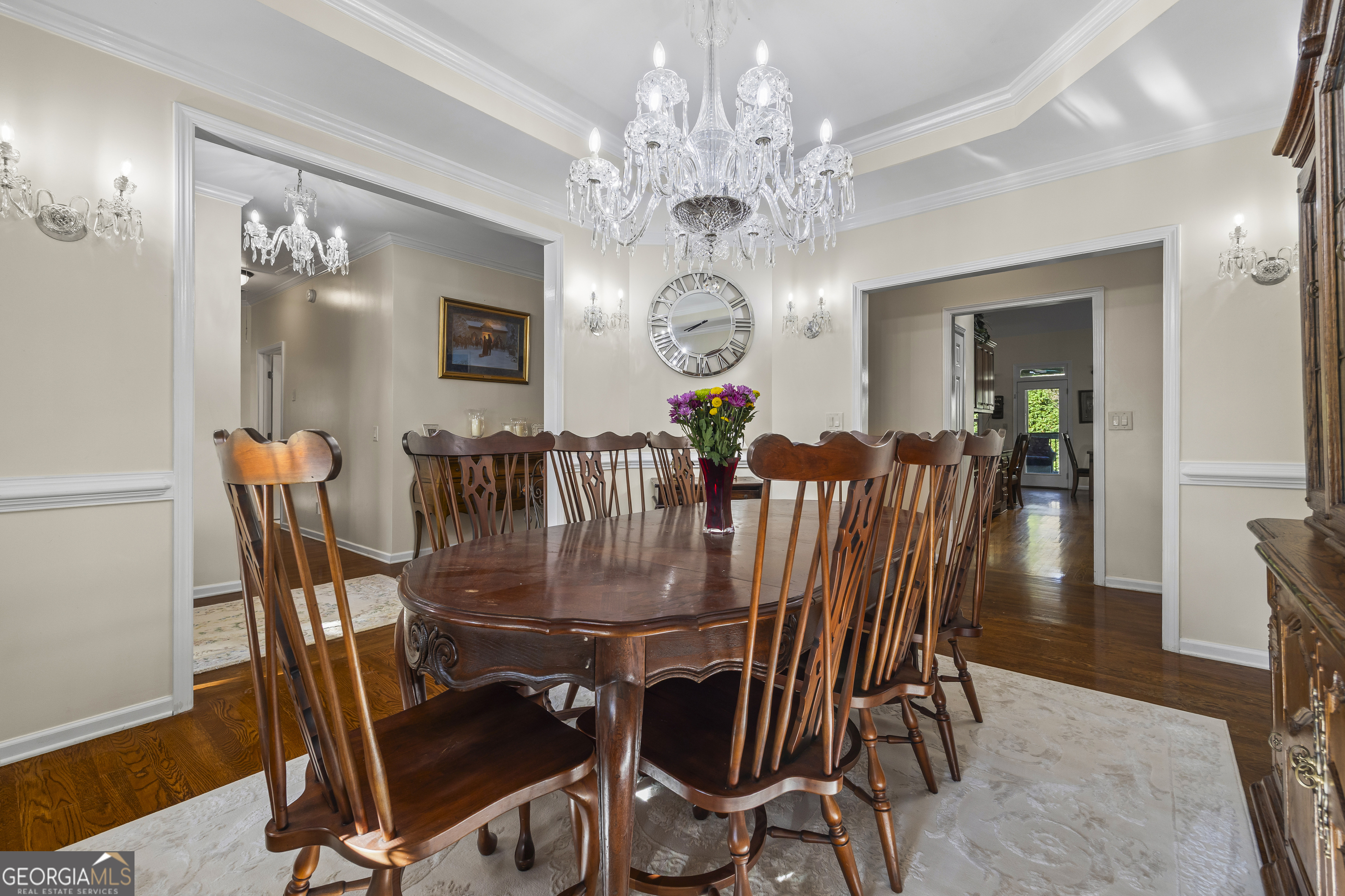 135 Canters Run Homer, GA 30547 - Photo 20 of 96 a view of a dining room with furniture and wooden floor
