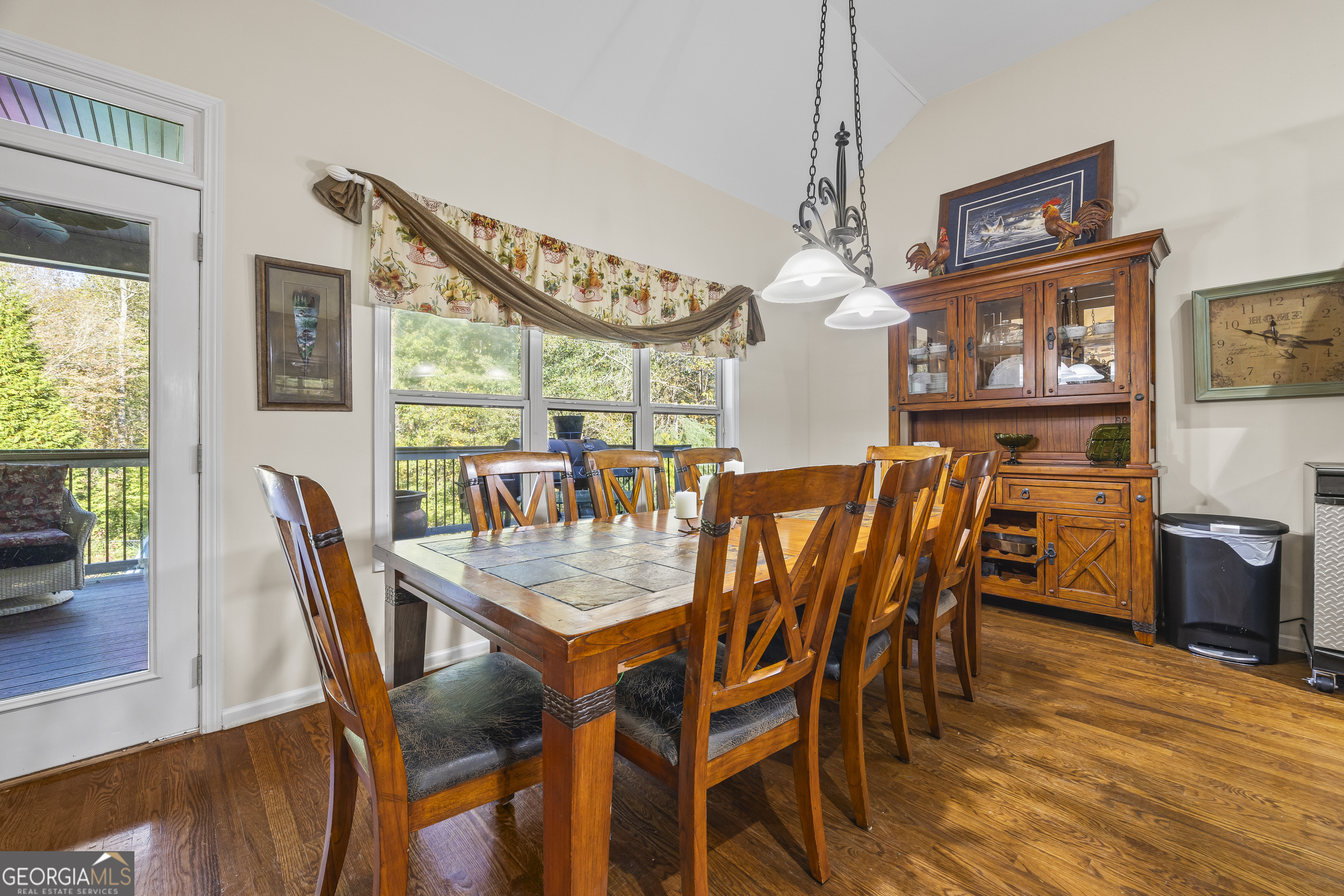 135 Canters Run Homer, GA 30547 - Photo 28 of 96 a view of a dining room with furniture window and wooden floor