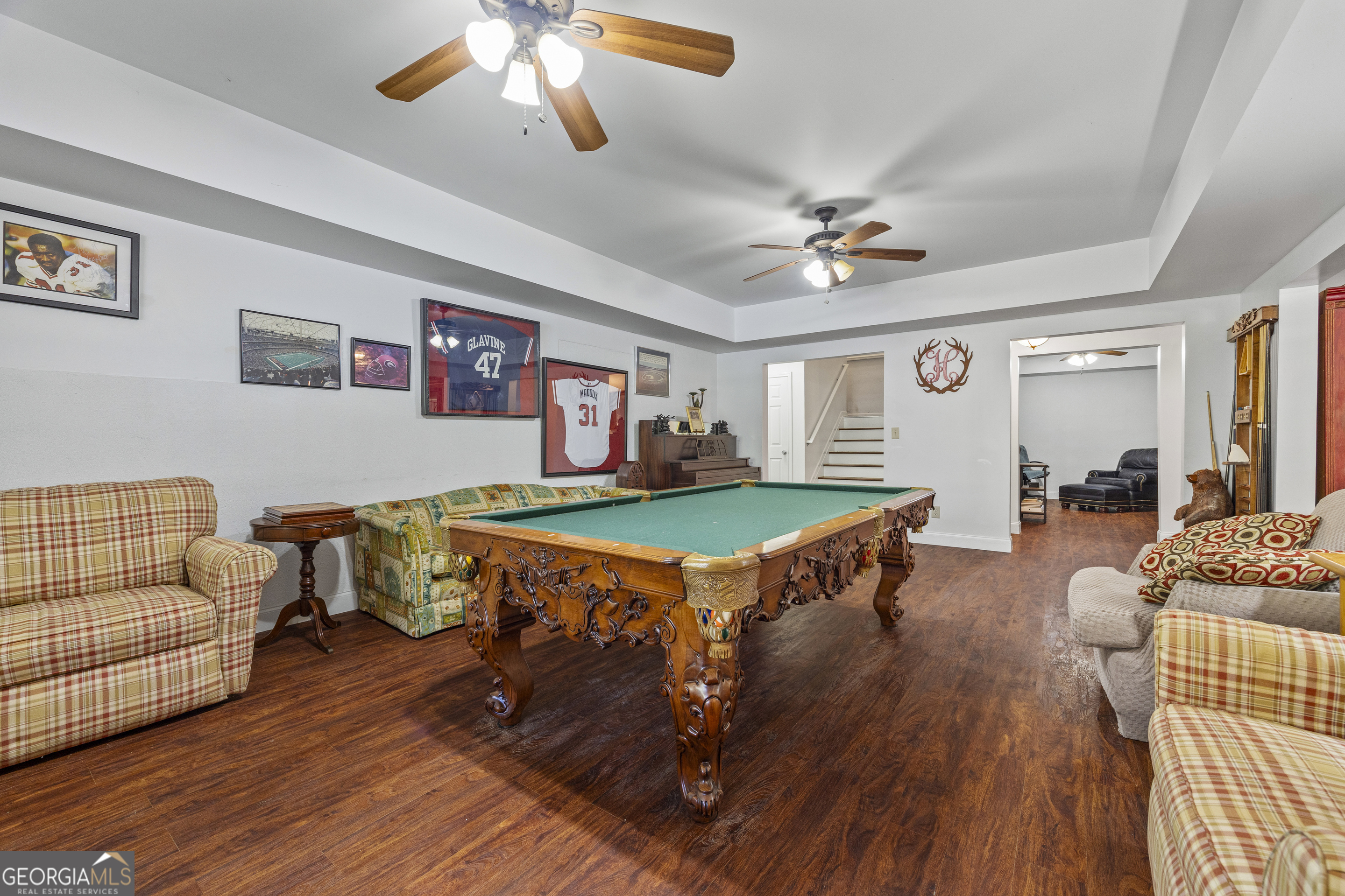 135 Canters Run Homer, GA 30547 - Photo 67 of 96 a living room with furniture and a flat screen tv