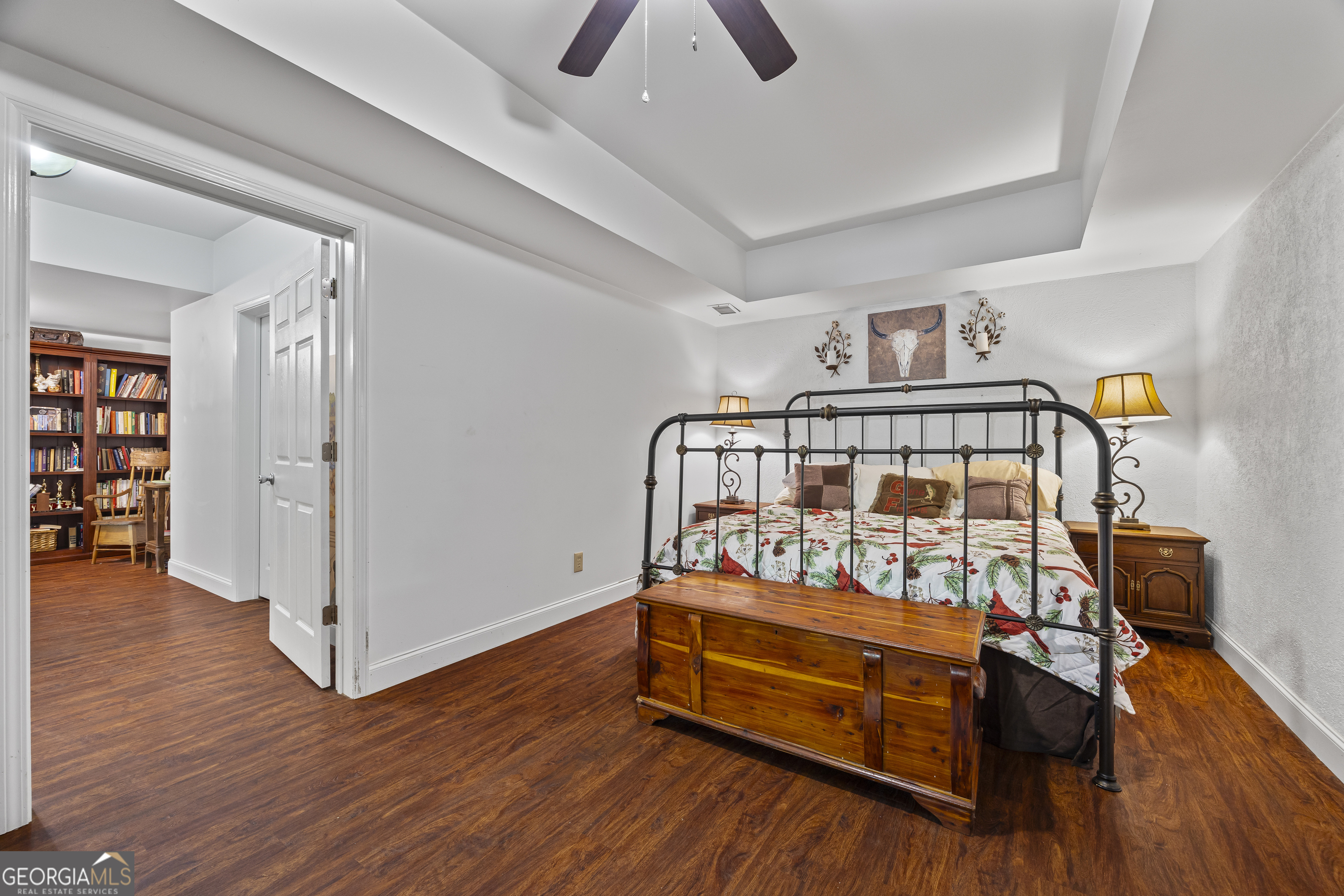 135 Canters Run Homer, GA 30547 - Photo 84 of 96 a bedroom with furniture and wooden floor