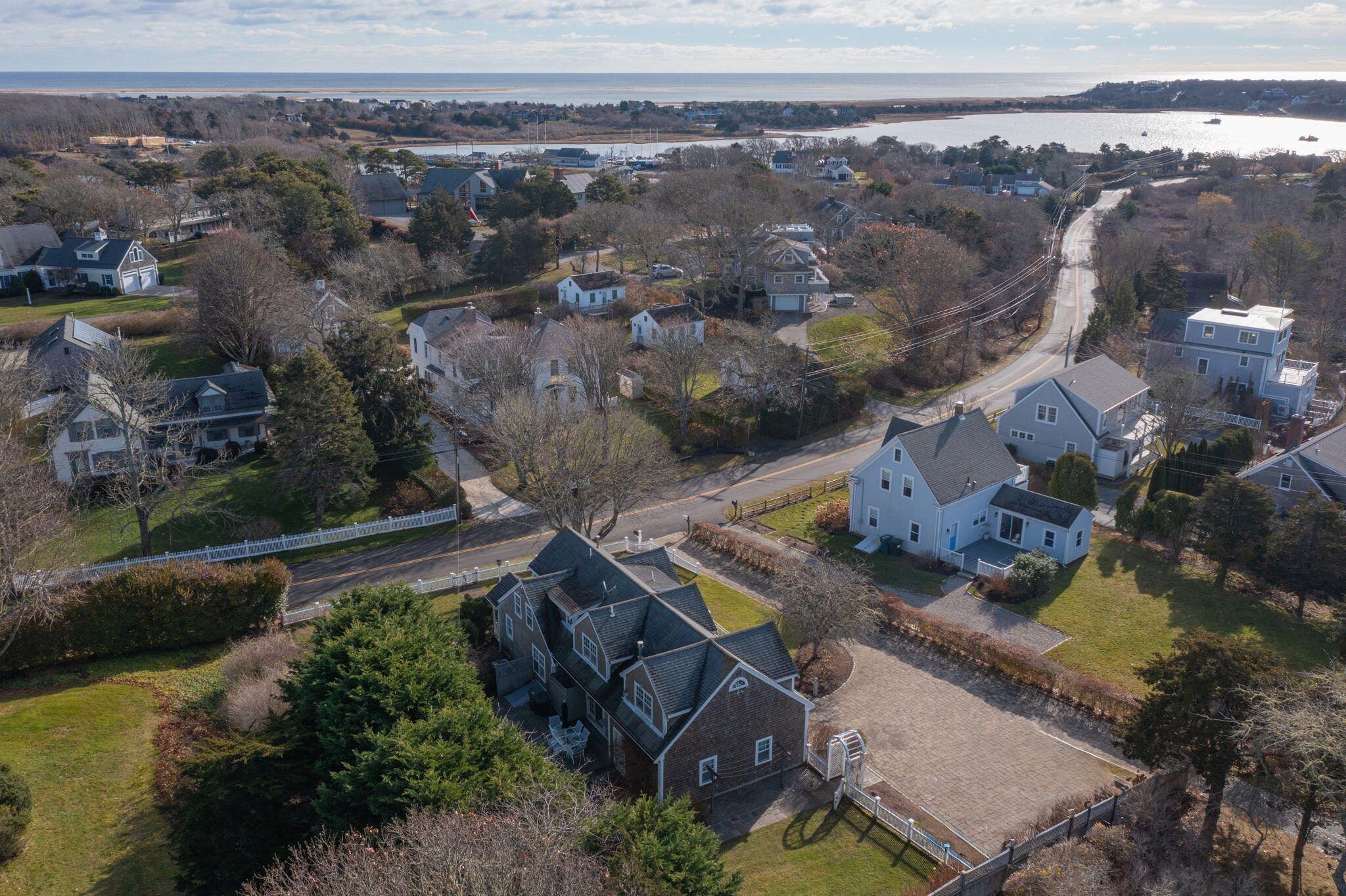 404 Stage Harbor Road Chatham, MA 02633 - Photo 81 of 94 an aerial view of multiple house