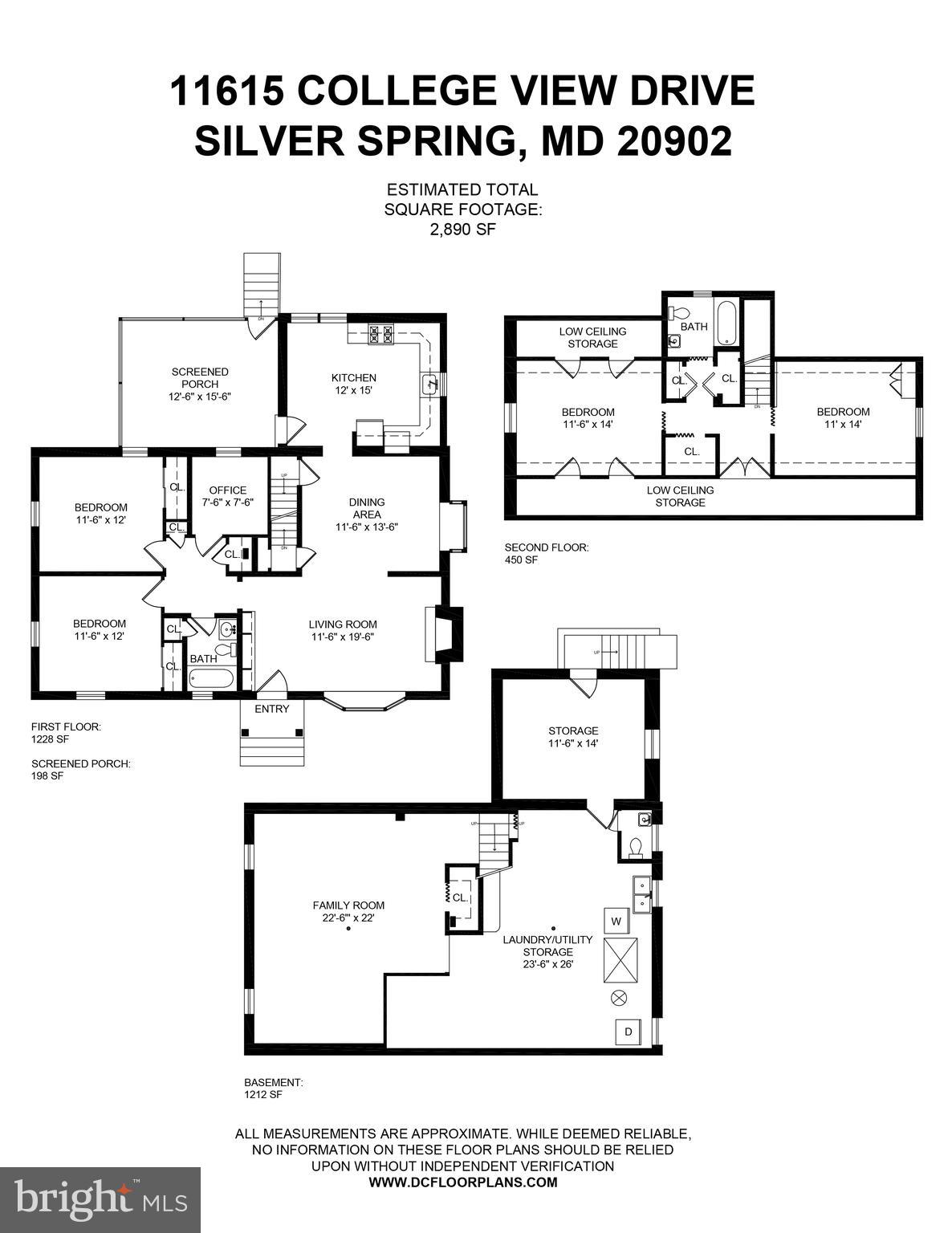 11615 College View Drive Silver Spring, MD 20902 - Photo 34 of 34 Floor plan of 2,890 sf