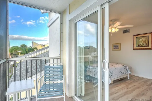 a bedroom with a bed and a cabinets
