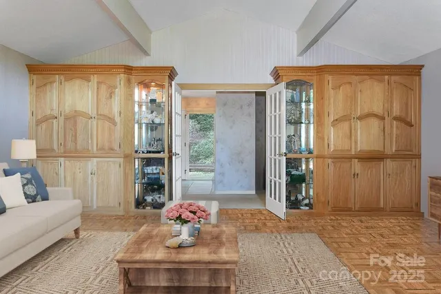 a bed room with a bed and a couch