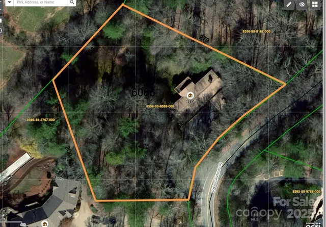 a aerial view of a house