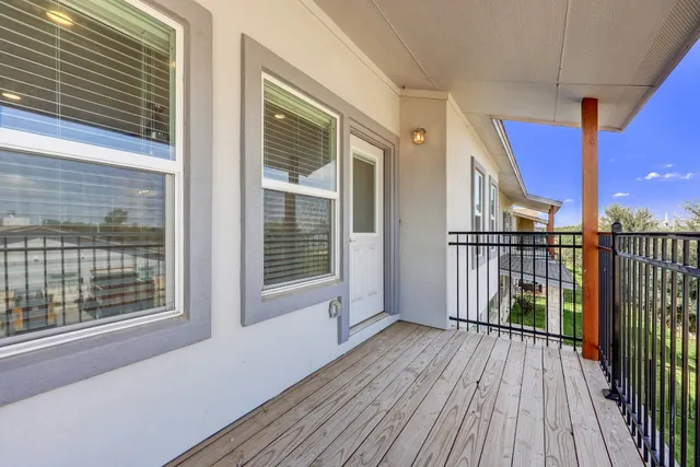 a view of a house with wooden floor