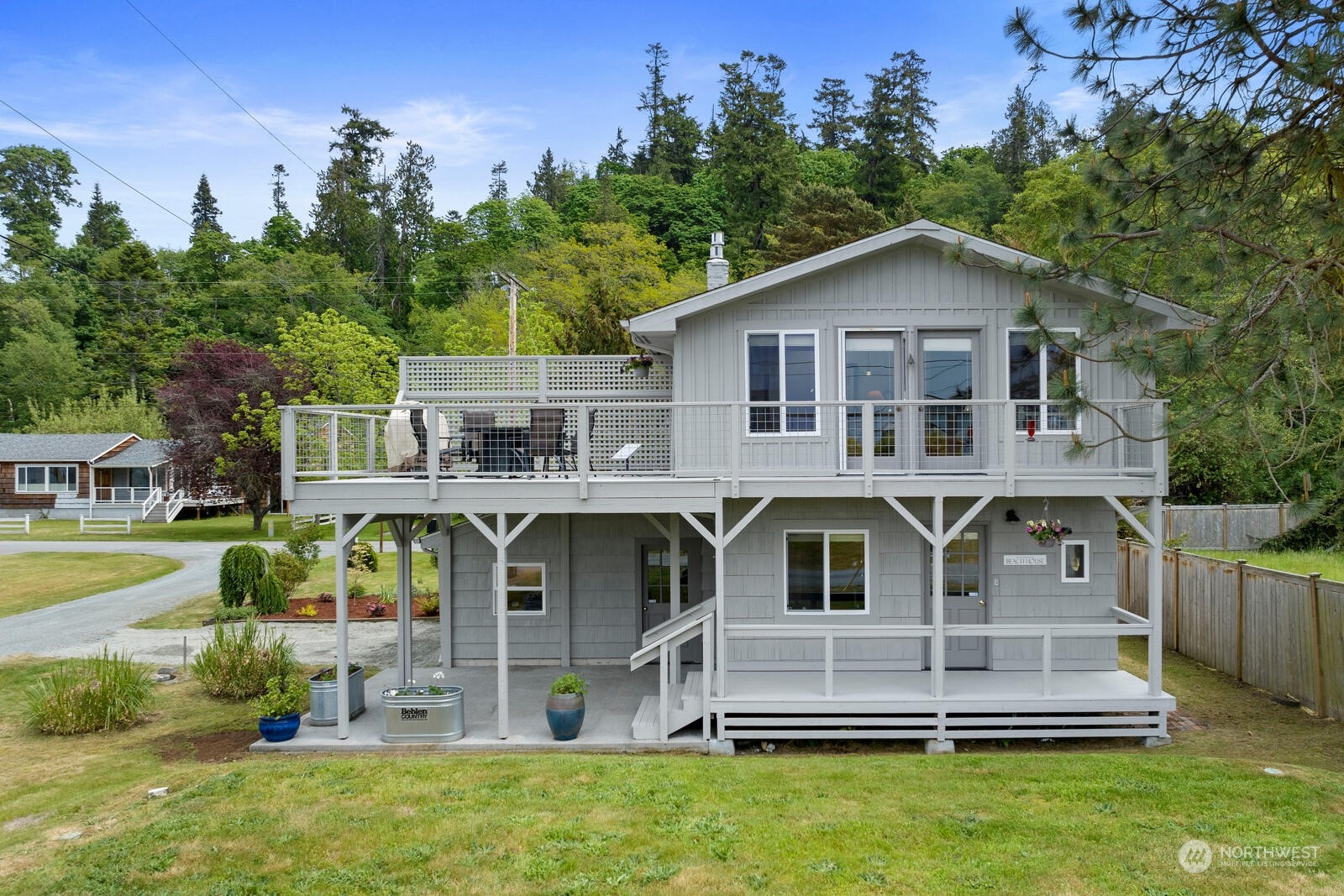 7524 Maxwelton Road Clinton, WA 98236 - Photo 4 of 30 an aerial view of a house with a yard