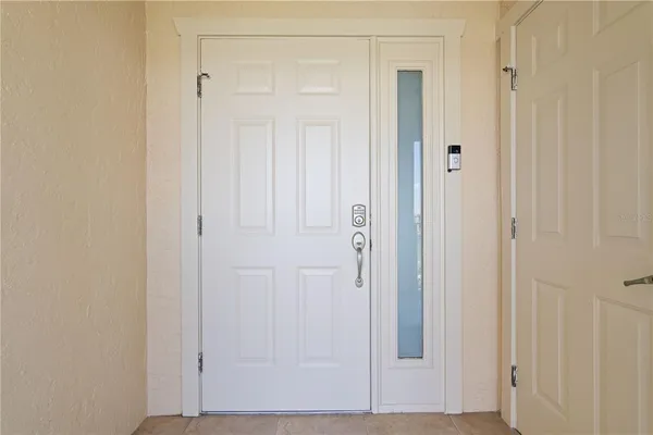 a view of front door