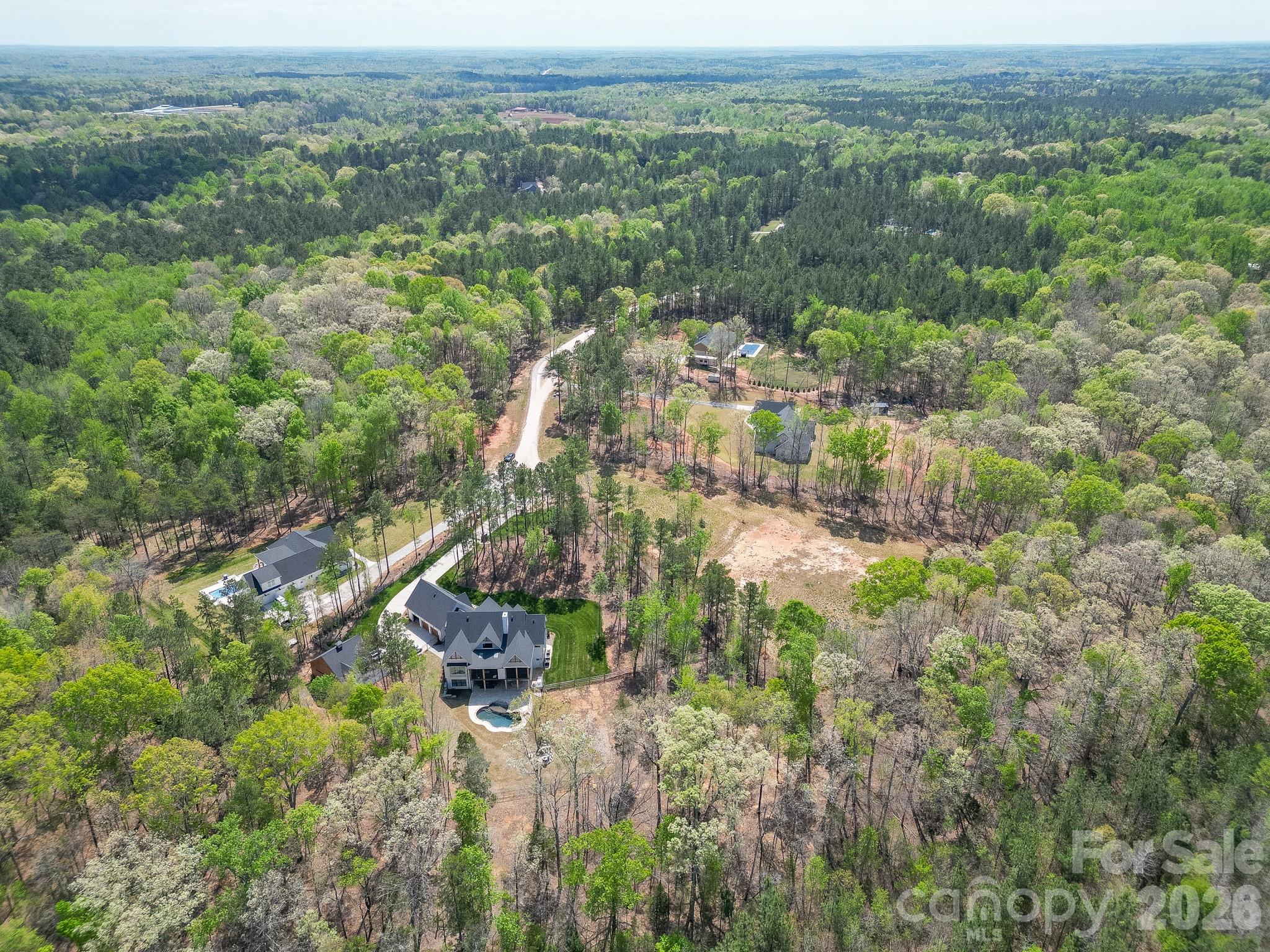 2170 Two Sisters Drive Lancaster, SC 29720 - Photo 26 of 35 an aerial view of residential houses with outdoor space and trees